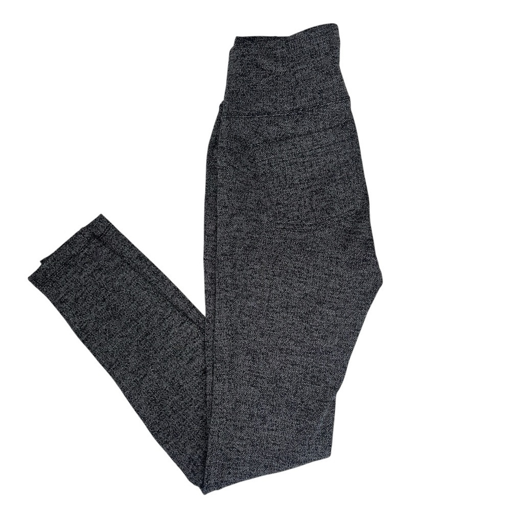 Athleta Herringbone Metro High Waisted Legging Black & Grey Size XS - Picture 2 of 10